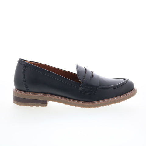 Earth Javas ETJAVAS Womens Brown Leather Loafers & Slip Ons Penny Shoes