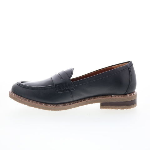 Earth Javas ETJAVAS Womens Brown Leather Loafers & Slip Ons Penny Shoes