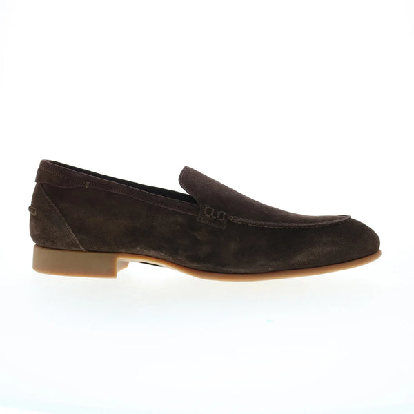 Di Bianco Etna Suede Mens Brown Suede Loafers & Slip Ons  display picture 3