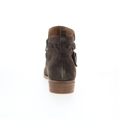 Earth Nicole ETNICOLE Womens Green Suede Zipper Casual Dress Boots