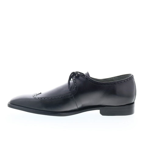 Studio Belvedere Etore Mens Black Oxfords & Lace Ups Wingtip & Brogue Shoes