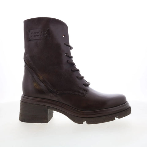 A.S. 98 Eugene Womens Brown Leather Zipper Casual Dress Boots