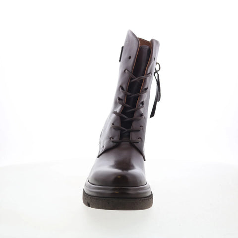 A.S. 98 Eugene Womens Brown Leather Zipper Casual Dress Boots
