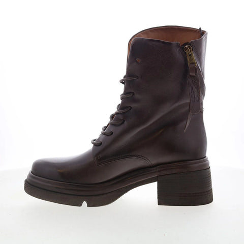 A.S. 98 Eugene Womens Brown Leather Zipper Casual Dress Boots