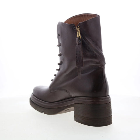A.S. 98 Eugene Womens Brown Leather Zipper Casual Dress Boots