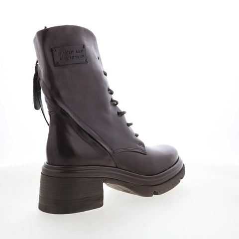 A.S. 98 Eugene Womens Brown Leather Zipper Casual Dress Boots