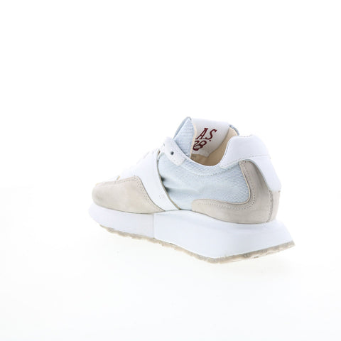 A.S. 98 Evander Womens White Synthetic Lace Up Lifestyle Sneakers Shoes