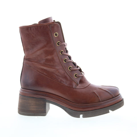 A.S. 98 Everett Womens Brown Leather Lace Up Casual Dress Boots