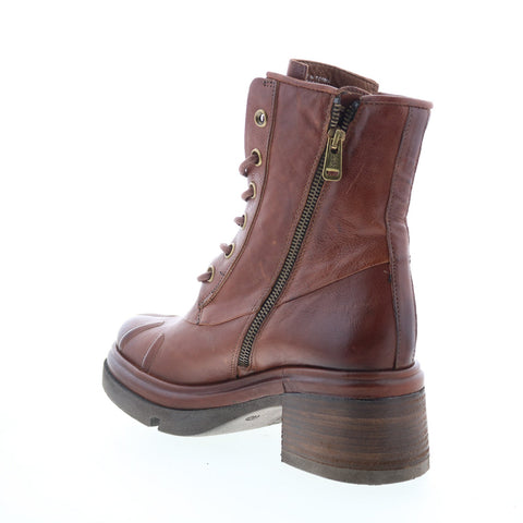 A.S. 98 Everett Womens Brown Leather Lace Up Casual Dress Boots