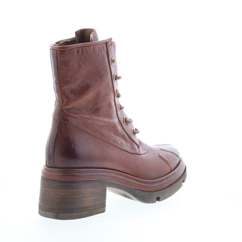 A.S. 98 Everett Womens Brown Leather Lace Up Casual Dress Boots