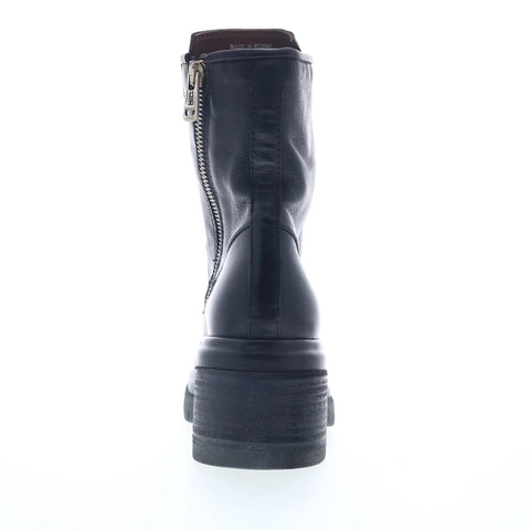 A.S. 98 Evertt A09206-201-6002 Womens Black Leather Ankle & Booties Boots