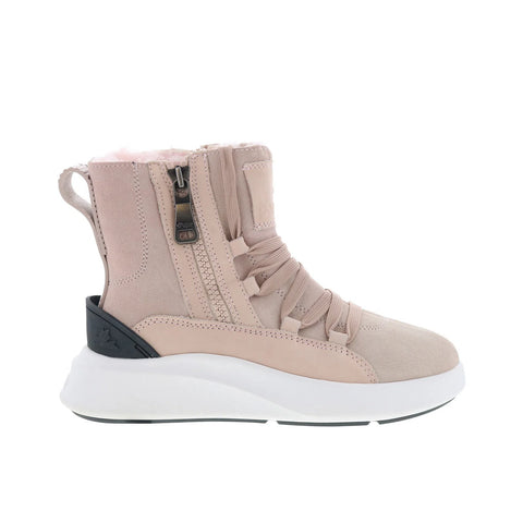Pajar Exo Light 58748 Womens Pink Leather Lace Up Casual Dress Boots