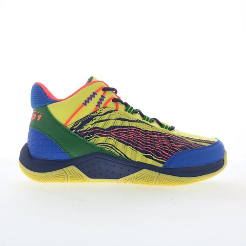 AND1 Explosive T AD90190MYDG Mens Yellow Athletic Basketball Shoes