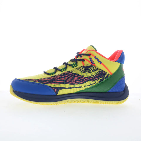 AND1 Explosive T AD90190MYDG Mens Yellow Athletic Basketball Shoes
