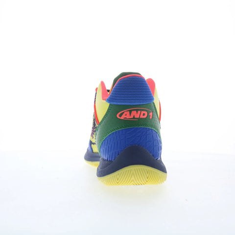 AND1 Explosive T AD90190MYDG Mens Yellow Athletic Basketball Shoes