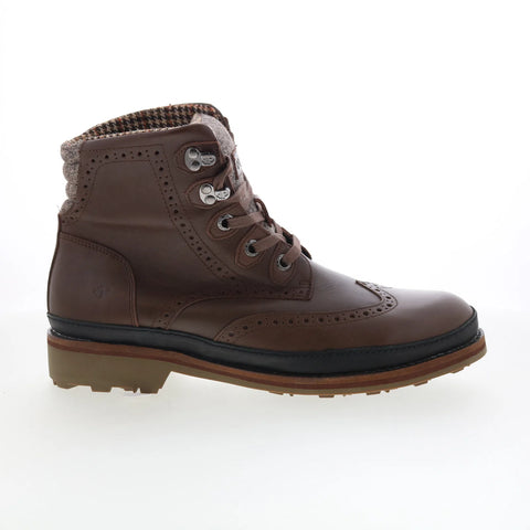 Pajar Evan 51675 Mens Brown Leather Lace Up Casual Dress Boots