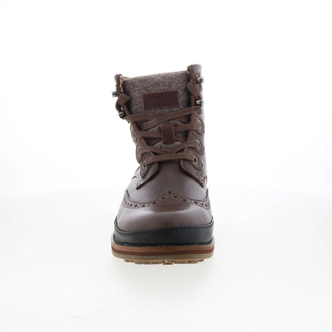 Pajar Evan 51675 Mens Brown Leather Lace Up Casual Dress Boots