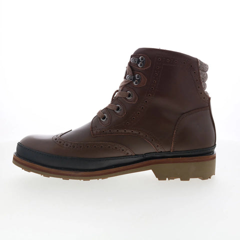 Pajar Evan 51675 Mens Brown Leather Lace Up Casual Dress Boots