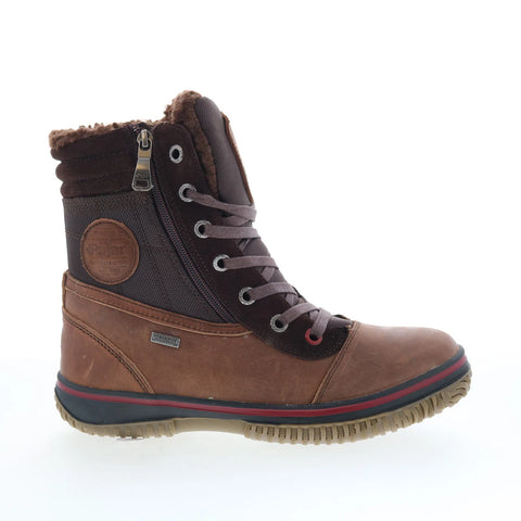 Pajar Troup 74445 Mens Brown Leather Lace Up Casual Dress Boots