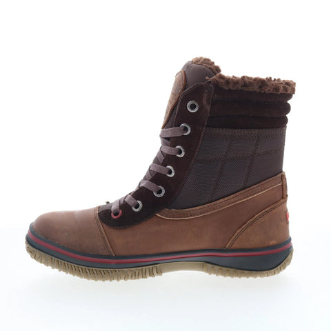 Pajar Troup 74445 Mens Brown Leather Lace Up Casual Dress Boots