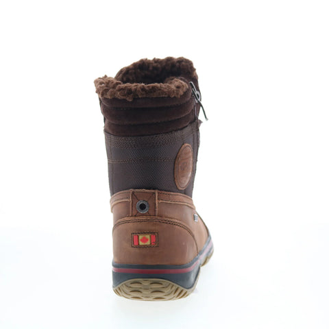 Pajar Troup 74445 Mens Brown Leather Lace Up Casual Dress Boots