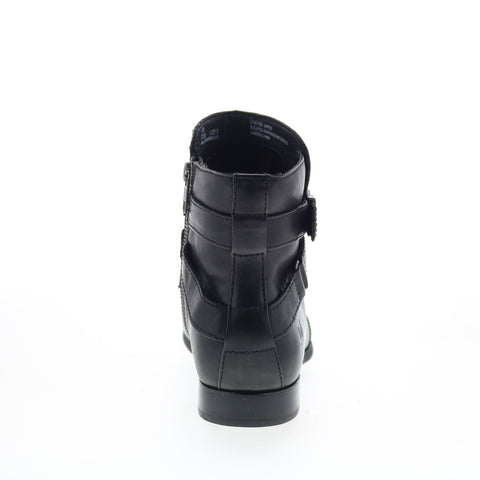 Born Easton F27203 Womens Black Leather Zipper Ankle & Booties Boots