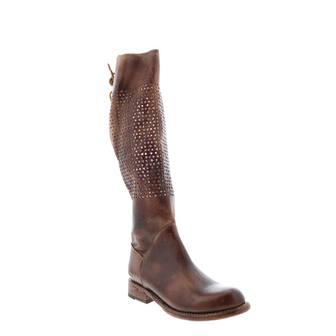 Bed Stu Cambridge F311009 Womens Brown Leather Zipper Knee High Boots