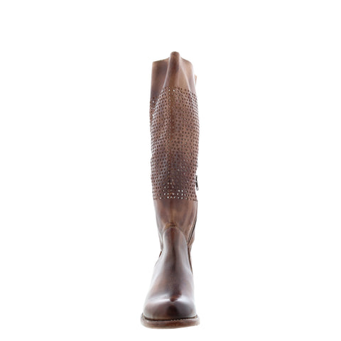 Bed Stu Cambridge F311009 Womens Brown Leather Zipper Knee High Boots