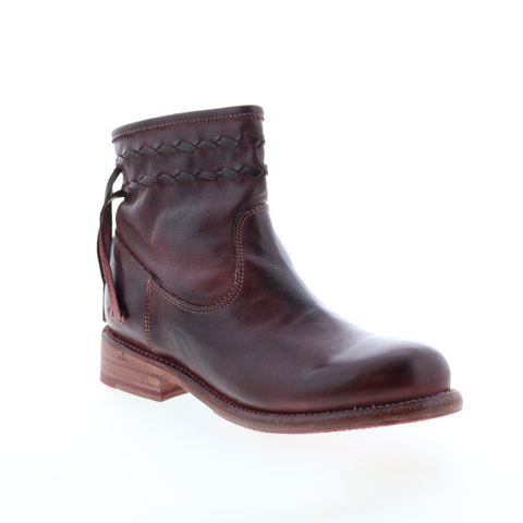 Bed Stu Craven F311010 Womens Brown Leather Slip On Ankle & Booties Boots