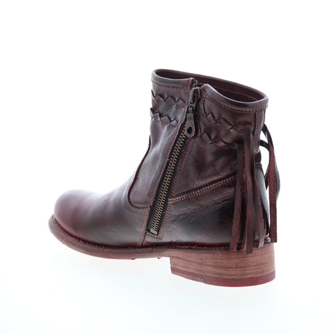 Bed Stu Craven F311010 Womens Brown Leather Slip On Ankle & Booties Boots