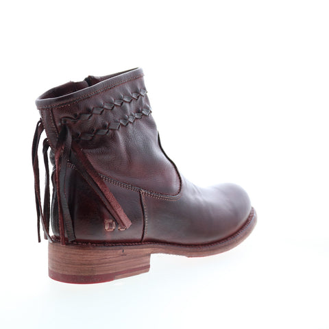 Bed Stu Craven F311010 Womens Brown Leather Slip On Ankle & Booties Boots