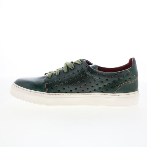 Bed Stu Lyne F319010 Womens Green Leather Lace Up Lifestyle Sneakers Shoes