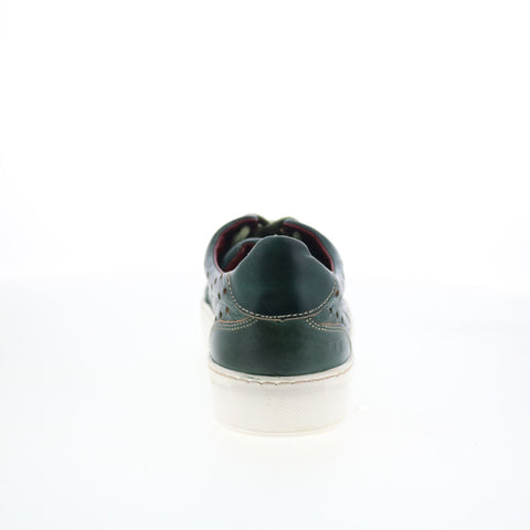 Bed Stu Lyne F319010 Womens Green Leather Lace Up Lifestyle Sneakers Shoes