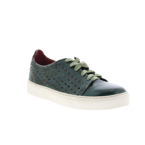Bed Stu Lyne F319010 Womens Green Leather Lace Up Lifestyle Sneakers Shoes