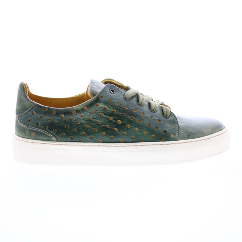Bed Stu Lyne F319010 Womens Green Leather Lace Up Lifestyle Sneakers Shoes