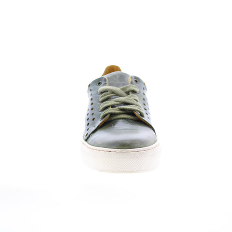 Bed Stu Lyne F319010 Womens Green Leather Lace Up Lifestyle Sneakers Shoes