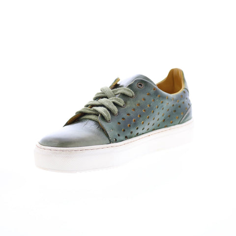 Bed Stu Lyne F319010 Womens Green Leather Lace Up Lifestyle Sneakers Shoes