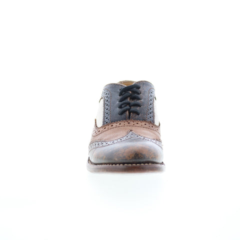 Bed Stu Lita F321102 Womens Brown Leather Lace Up Oxford Flats Shoes