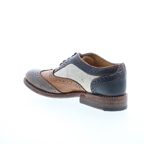 Bed Stu Lita F321102 Womens Brown Leather Lace Up Oxford Flats Shoes