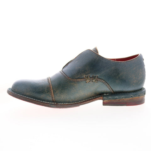 Bed Stu Rose F321135 Womens Green Leather Slip On Loafer Flats Shoes