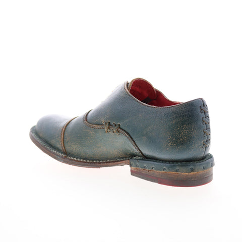 Bed Stu Rose F321135 Womens Green Leather Slip On Loafer Flats Shoes