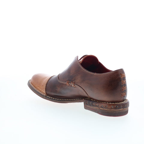 Bed Stu Rose F321135 Womens Brown Leather Slip On Oxford Flats Shoes
