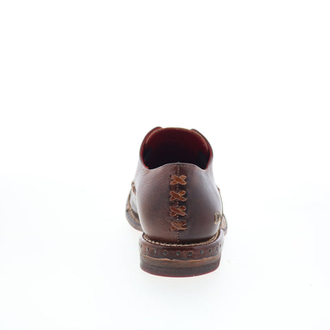 Bed Stu Rose F321135 Womens Brown Leather Slip On Oxford Flats Shoes