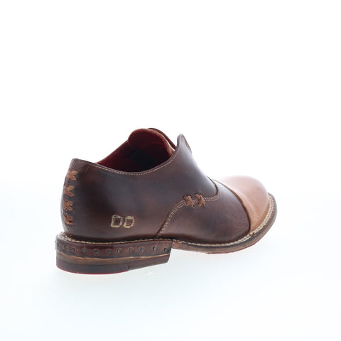 Bed Stu Rose F321135 Womens Brown Leather Slip On Oxford Flats Shoes