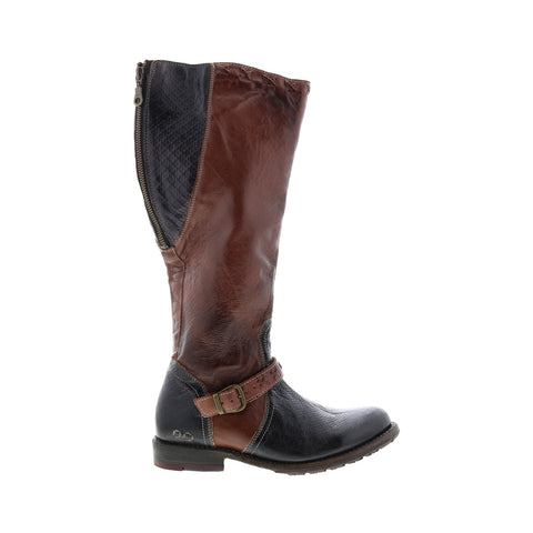 Bed Stu Glaye S F321139 Womens Black Leather Zipper Knee High Boots
