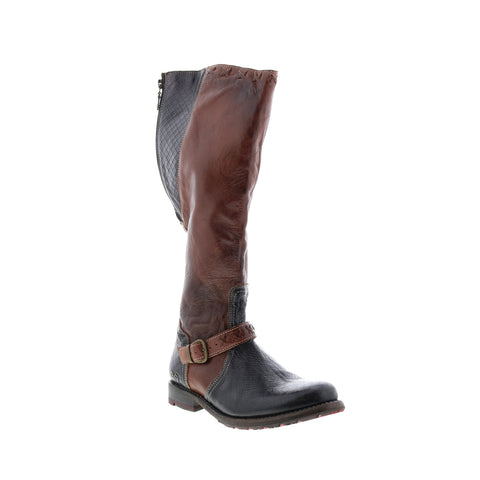 Bed Stu Glaye S F321139 Womens Black Leather Zipper Knee High Boots