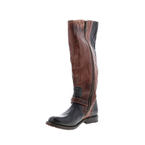 Bed Stu Glaye S F321139 Womens Black Leather Zipper Knee High Boots