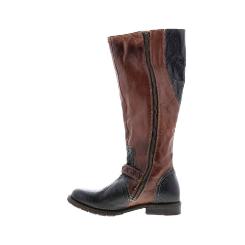 Bed Stu Glaye S F321139 Womens Black Leather Zipper Knee High Boots