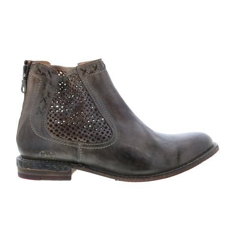Bed Stu Baylene F321148 Womens Gray Leather Zipper Chukkas Boots