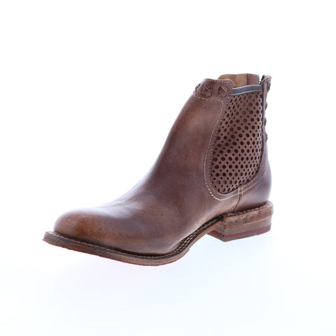 Bed Stu Baylene F321148 Womens Brown Leather Zipper Chukkas Boots